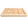 Solid Wood Necklace Storage Box Divider Ring Earring Holder Dish Jewelry Display Tray  Pendants
