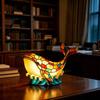 Resin Dog Series LED Night Light Animal Statue Art Figurine for Home Desktop Decoration with USB or Button Control