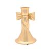 Hestia Gold Ribbon Tall Taper Candle Holder