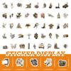 100Pcs/Set Retro Renaissance Art Q-1 Mini Stickers DIY Fashion Decals Stickers
