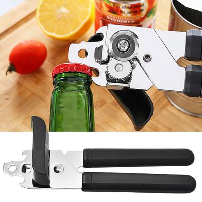 Легкая открывашка для консервных банок, вращающаяся на 360 градусов ручка из нержавеющей стали, нескользящая ручка, многофункциональная открывалка для консервных банок, легко снимающаяся с крышки