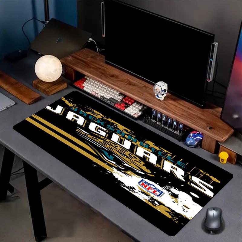 Jacksonville Jaguars Print Mouse Pad, Anti‑Slip Desktop keyboard Mat, for PC Laptop Gaming Working Daily Use, Cool Festival Birthday Gift