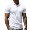 Solid Color Men's Wear Polo Shirt for Summer New Men's Short Sleeved Lapel T-shirt For Outdoor Wear Casual