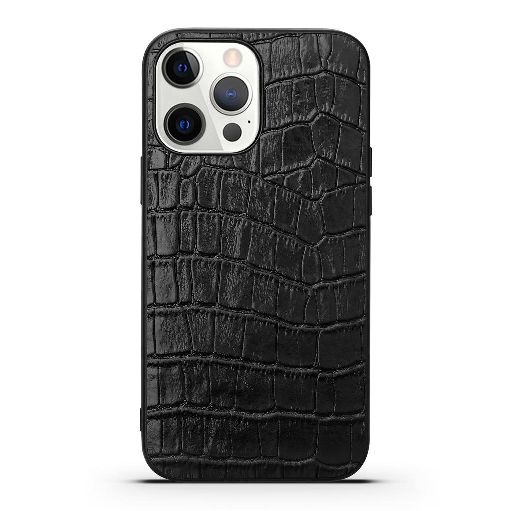Роскошный Чехол из Натуральной Кожи Крокодила Для iPhone 15 16 14 13 11 12 Pro Max 7 8 Plus X XR XS Ударопрочный Чехол