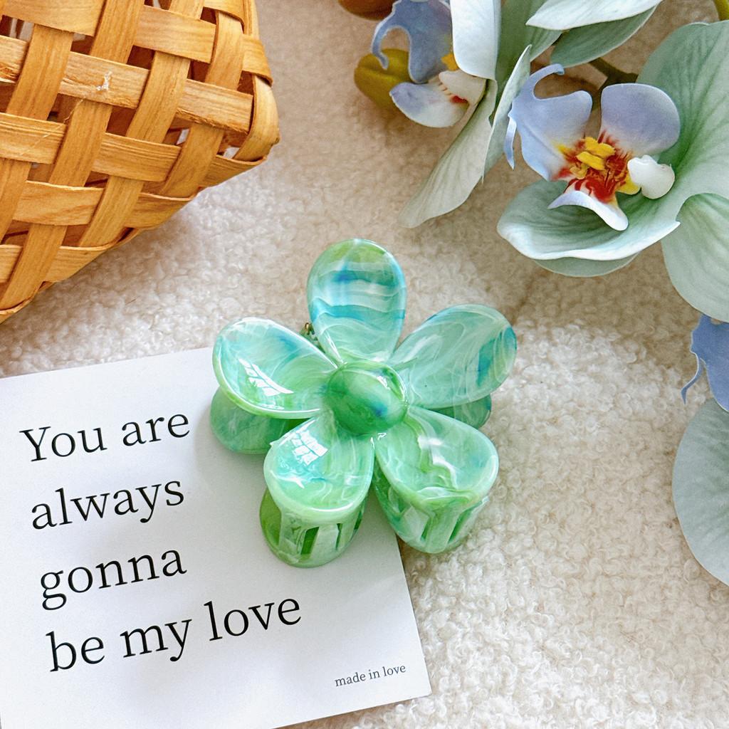 Элегантная смоляная заколка-краб для волос в уникальных цветочных и геометрических дизайнах для женщин