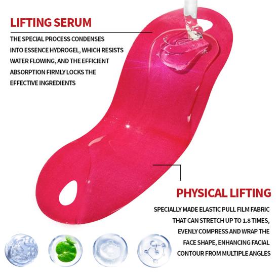 5 шт. маска для лица, подтягивающая кожу, V-образная маска для лица, укрепляющая увлажняющая лента для подтяжки шеи, пластырь для лица для женщин