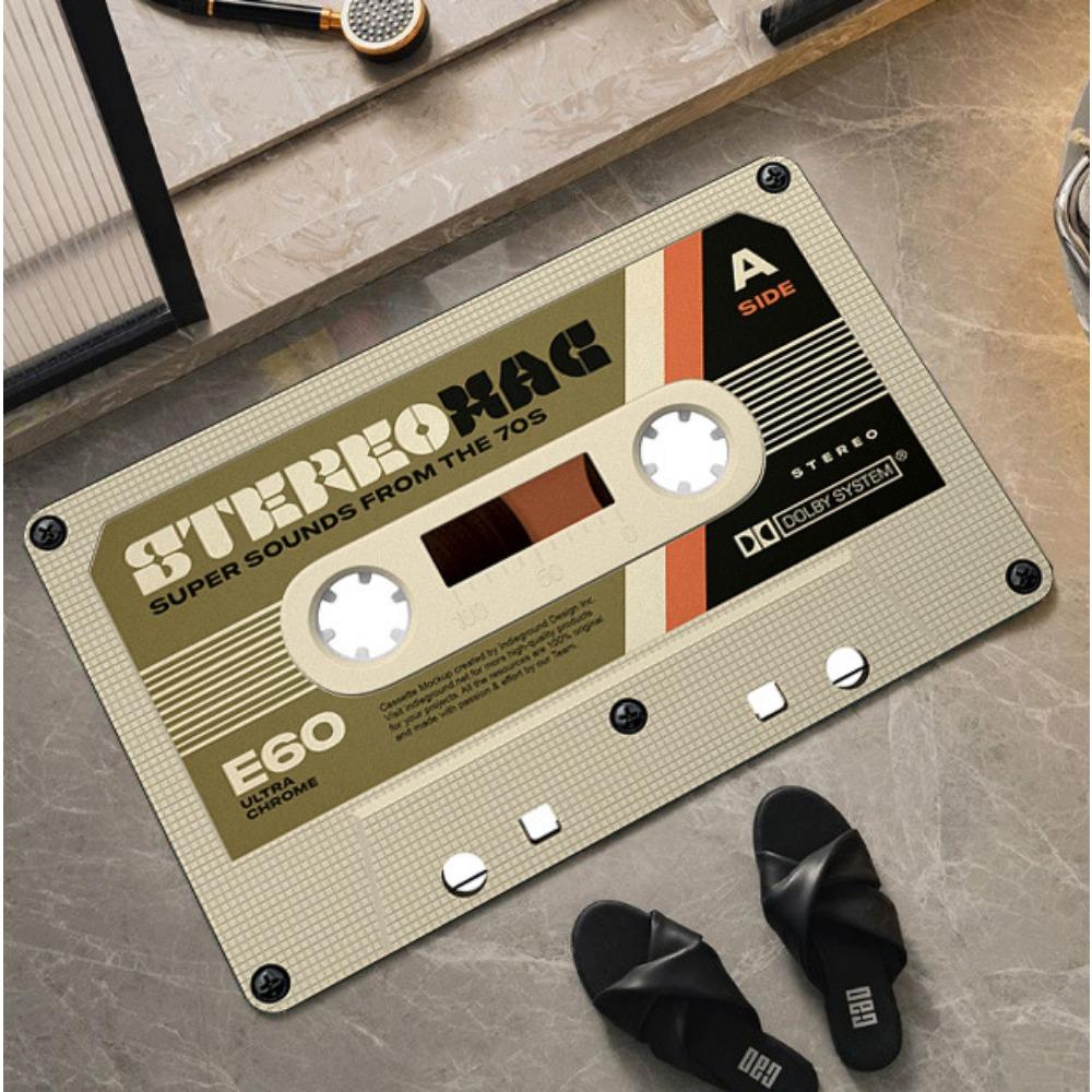 2 шт. виниловая лента ретро диатомовая грязь кристалл бархат ванная комната нескользящий быстросохнущий впитывающий коврик для ног туалетный коврик