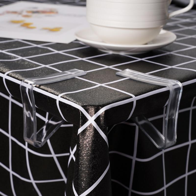 10 шт. Прозрачные зажимы для скатерти Пластиковые ветрозащитные Для дома Кухни Ресторана Стола Свадебного Стола Дня Рождения Аксессуар для скатерти
