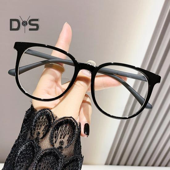 Anti-blue Light Glasses Unisex Retro Small Frame Clear View Strong Hinge Reduce Eye Fatigue Eye Protection Clear Bluelight Glasses Spectacles Office