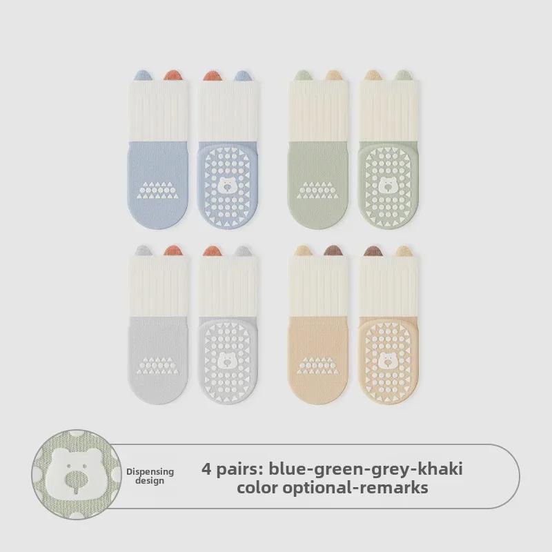 Детские нескользящие носки с героями мультфильмов: Милые детские носки средней длины для мальчиков и девочек, возраст 2-5 лет, весенняя коллекция