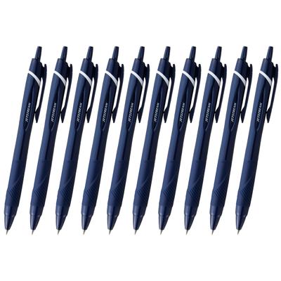 Mitsubishi Pencil Шариковая ручка Jetstream Темная Легко пишет 10 шт. Масляные ручки, Упаковка 10 шт., Наконечник 0,7 мм, Темно-синий, С, SXN15007.10