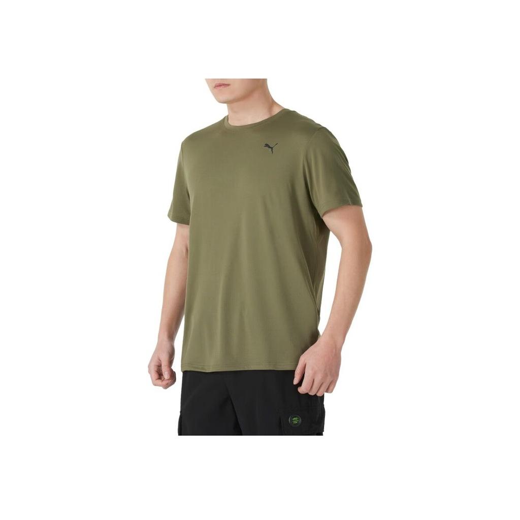 Puma Comfortable Durable Casual Short Sleeve T-Shirt Men Tops Green 527344-81