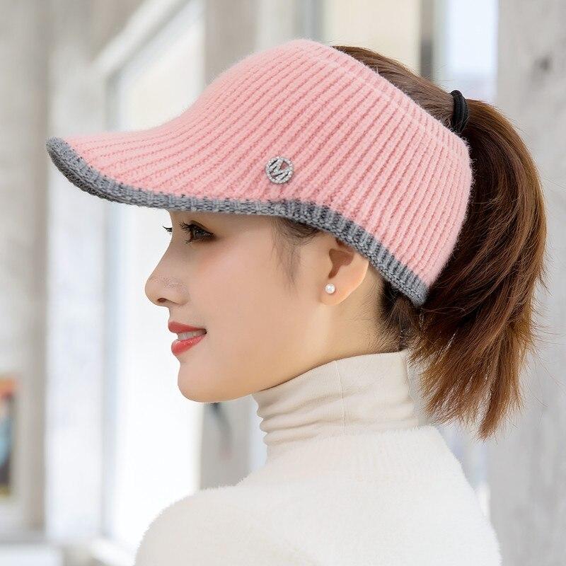 Новая женская повседневная зимняя шапка с надписью EmptyTop Visor Cap женская вязаная шапка