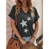 Fashion T Shirt for Women V-Neck Short Sleeve Tops Streetwear Harajuku Ladies Y2k Clothing Sexy Womens T-Shirt Casual Clothing