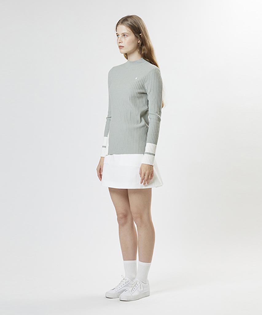 AVEN Front Slit Knit Pullover Mint