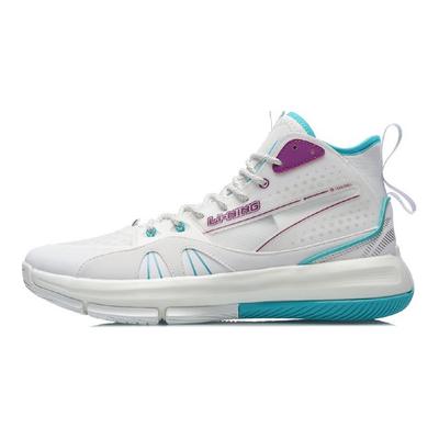 Баскетбольные кроссовки Li Ning 937 с амортизирующими нескользящими износостойкими высокими верхами, унисекс, белые ABPR011-2