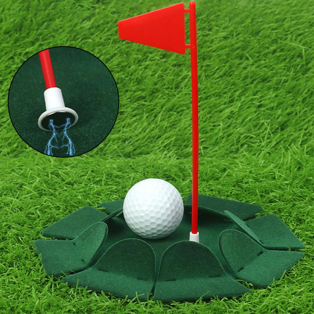 Golfing Putting Practice Cup All-Direction Golfing Practice Hole Indoor Outdoor Golfing Putting Cup with Magnetic Flag