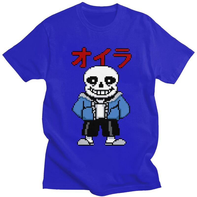 Модная унисекс футболка Sans Farmer с коротким рукавом, 100% хлопок, футболки из игры Undertale, стритвеар футболки