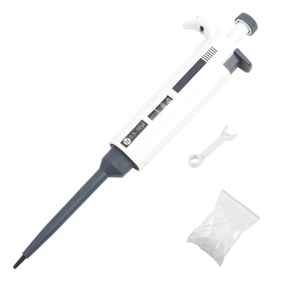 1pc Single Channel Manual Adjustable Pipette Pipettor Pipet Laboratory Tool 0.5 10ul