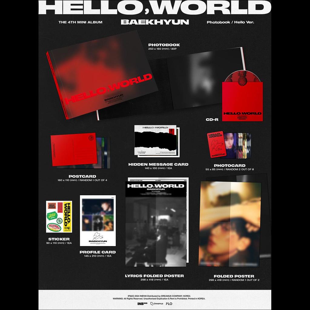 BAEKHYUN (ЭКЗО) - Hello World фотокнига версия. / 4-й мини-альбом