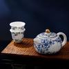 Yihude Blue and White Ceramic Teapot