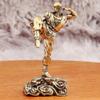 Retro Brass Shaolin Kung Fu Monk Figurine - Copper Desktop Decorative Toy Gift