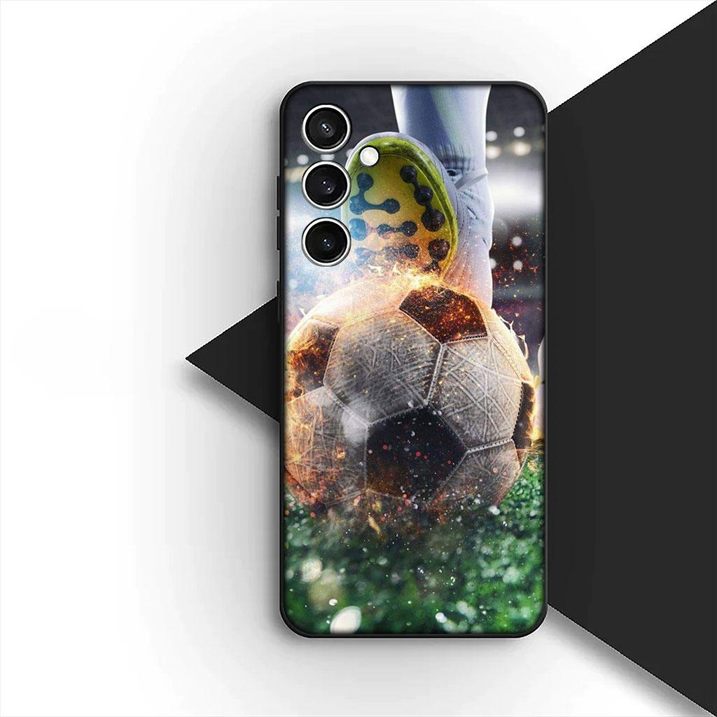 Футбольный мяч № 5 Чехол для телефона из силикона с номером 5 для Xiaomi Poco C75 C65 C71 C85 X7 X6 M7 F7 F8 Ultra F6 Pro Мягкий чехол