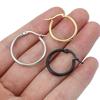 10pcs 15 20 25 40mm Earring Hooks Base Ear Ring 316L Stainless Steel Open Hoop Earrings Circle for Jewelry Making DIY Components