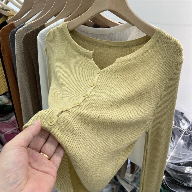 2024 Женский легкий кардиган из шерстяного трикотажа: Мягкая защита от солнца с длинным рукавом для весны/лета