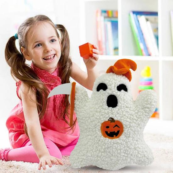 Подушка-призрак на Хэллоуин, декоративная плюшевая кукла-призрак, набитая подушкой-призраком