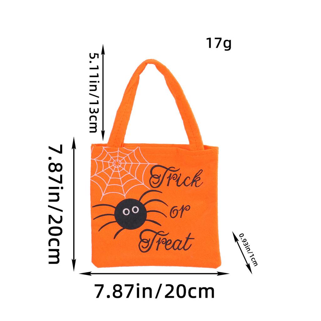 2 Pcs Halloween Pumpkin Tote Bag, Halloween Children's Candy Bags