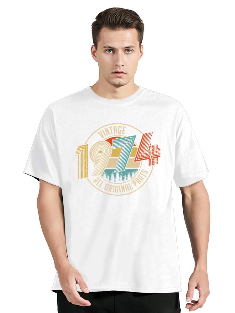 Vintage Funny Made In  All Original Parts TShirt Casual T Shirt Cotton Tops Tees Unisexs Clothing Oversized Unisex Tshirt