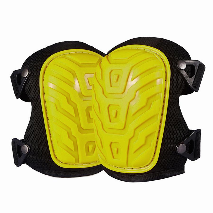 Профессиональные наколенники для работы - Сверхпрочные наколенники с гелевой конструкцией и пенопластовой подкладкой, с прочными ремнями - Удобная защита коленей