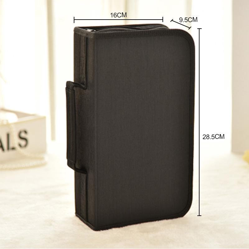 Сумка для хранения 128 CD/DVD Blu-ray дисков из мерсеризованной ткани