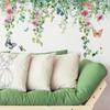 Green Plants Flowers Vines Bedroom Living Room Study Landscaping Wall Stickers Self-adhesive