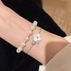 Zircon Fritillary Flower Pendant Bracelet Fashion Elegance Temperament Bracelet Versatile Light Luxury High-end Jewelry Women