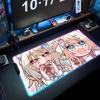 Fuwamoco Коврик для мыши RGB Игровой коврик для мыши Большой светодиодный коврик Настольный коврик для ПК Светящийся коврик для мыши Большие коврики для клавиатуры Настольный коврик с подсветкой