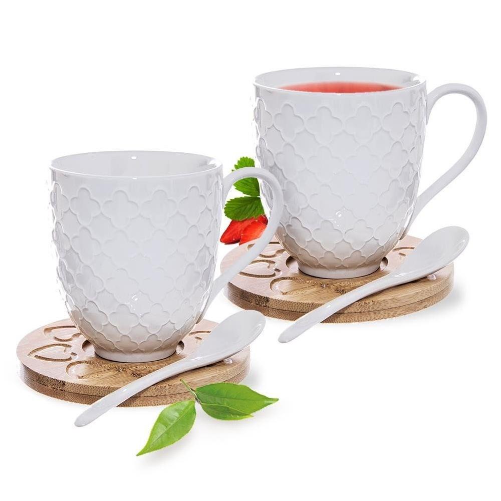 WHITELINE porcelain mugs 370 ml 2 pcs.