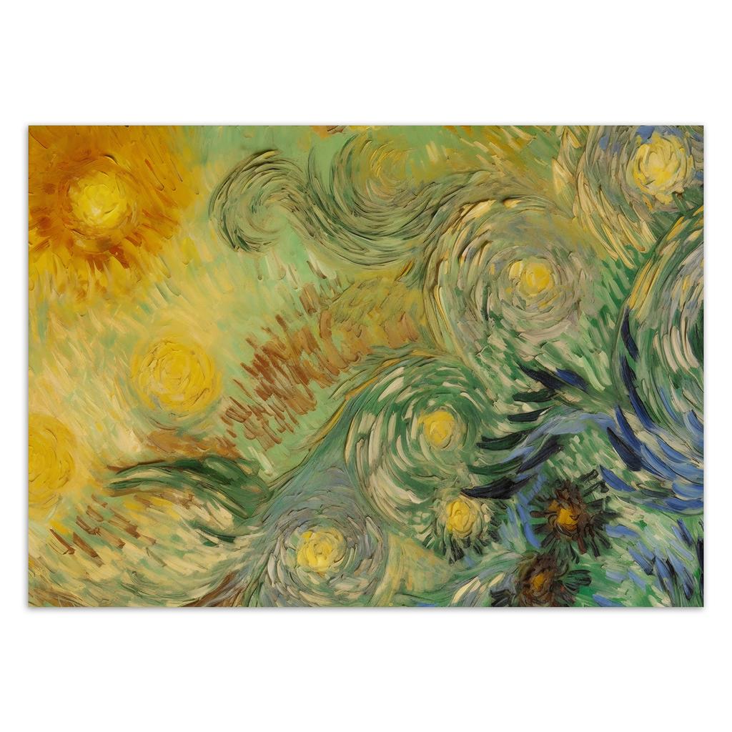Wallpaper Sunflowers abstract - V. van Gogh