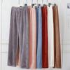Cozy Coral Fleece Straight-Leg Sleep Pants for Women