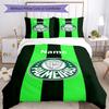 3pcs Custom Name Palmeiras Bedding Set Duvet Cover Closure Includes 1 Duvet Cover & 2 Pillowcases, Soft and Comfortable for All Seasons.