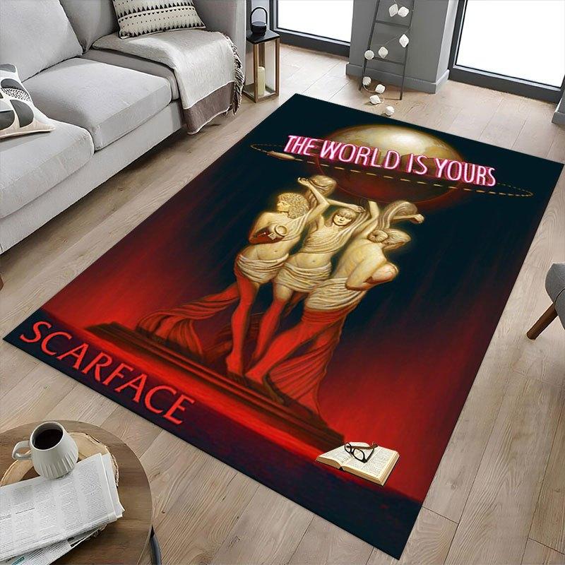 1 шт. Коврик для офисного кресла Scarface, Мягкий, Удобный, Всесезонный, Идеально подходит для дома, спальни или офисного декора, Идеальный подарок для
