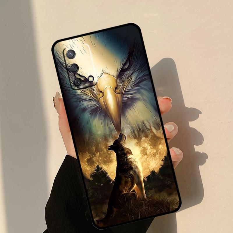 Lion Wolf Tiger Eagle Phone Case For iPhone Samsung Galaxy Redmi Xiaomi Oppo OnePlus Note S A 7 8 9 10 11 12 13 14 20 21 22 23 53 54 Pro Max Ultra