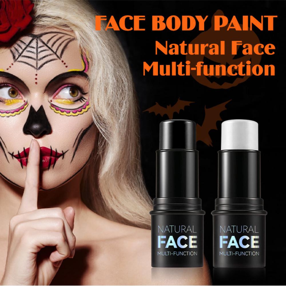 Painting Cream Waterfpoof Long Lasting High Pigmented Body Face Paint Stick Body Art Makeup Cream Created Halloween Vampire Zombie Skull Face Makeup