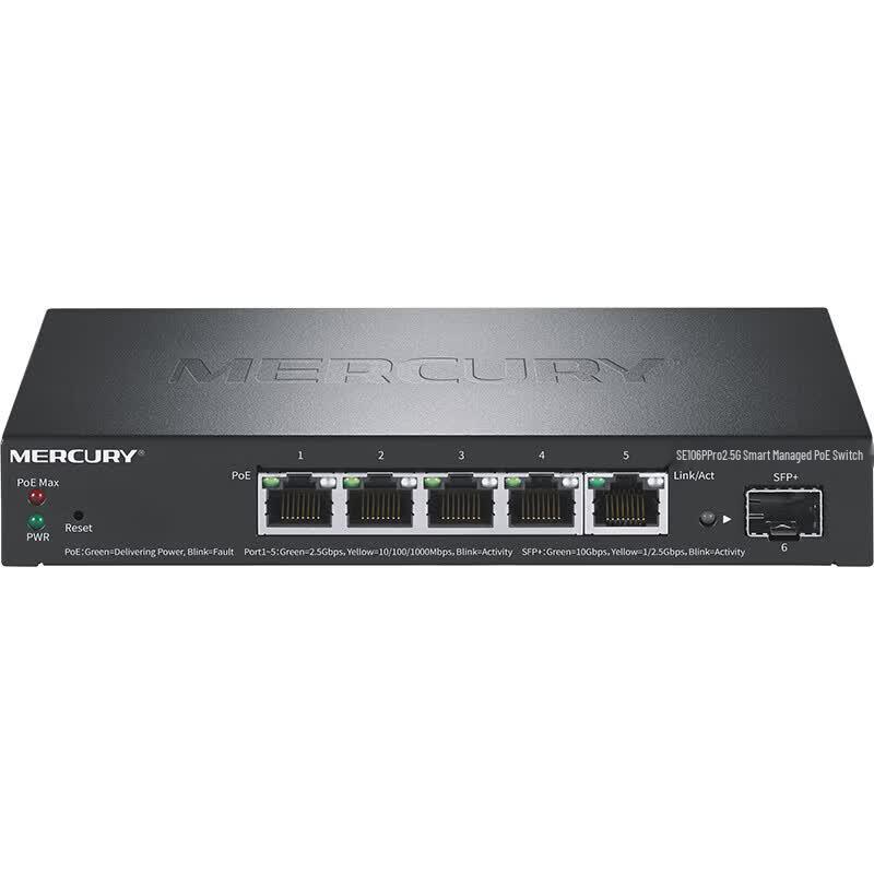 Ethernet PoE-коммутатор Mercury SE106P 2,5 Гбит/с