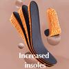1,5-3,5 см Невидимые Стельки для Увеличения Роста Спортивные Оранжевые EVA Пена с Памятью Подошва для Обуви Дышащие Удобные для Ухода за Ногами Мужчин