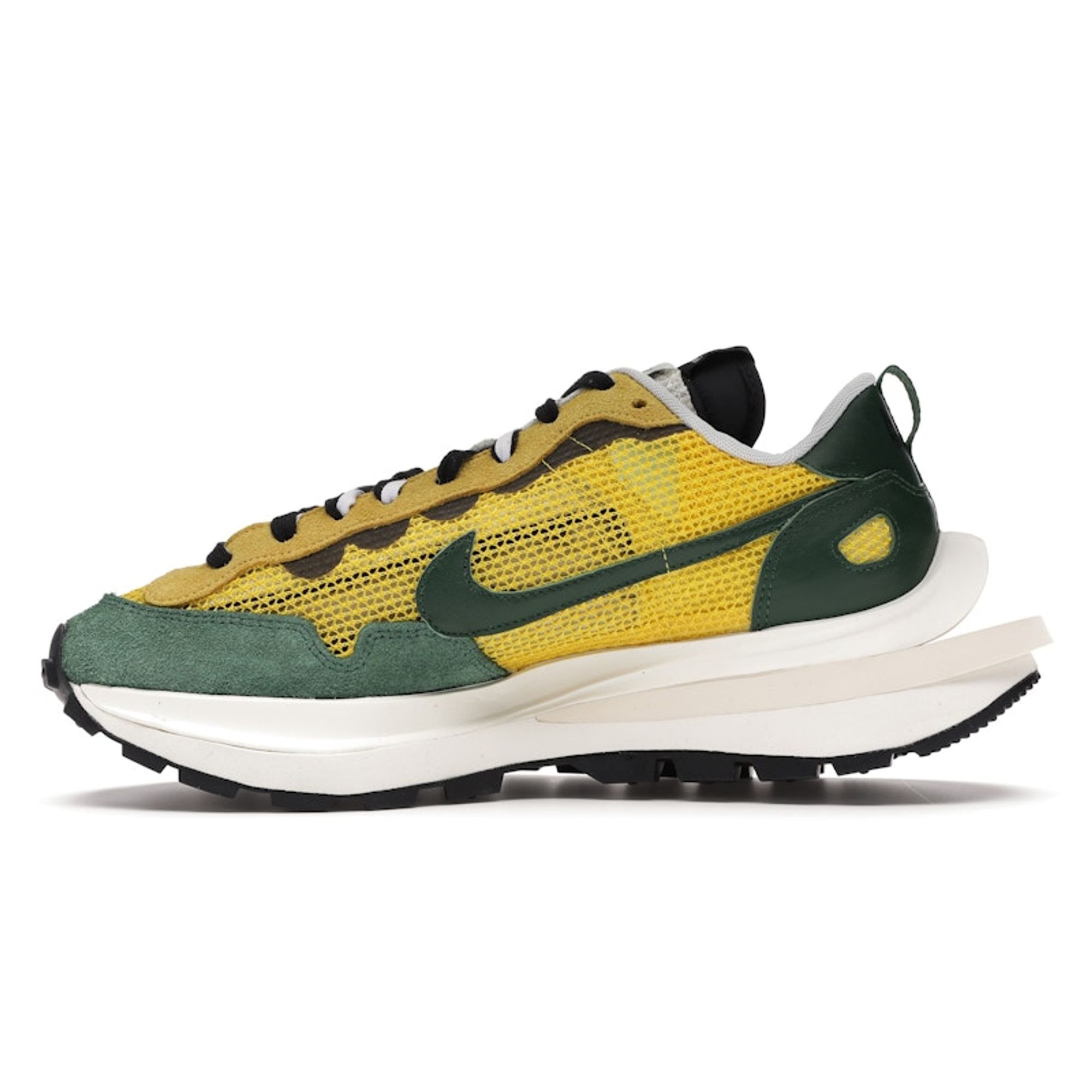 sacai x nike vaporwaffle yellow green
