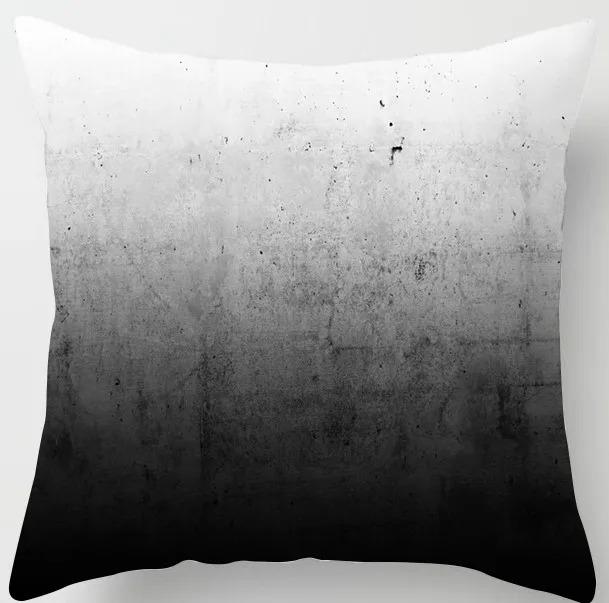 Black Geometric Pattern Pillowcase Office Living Room Home Pillowcase Car Ornaments