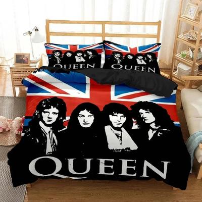 3D Печать Рок-группа Queen Комплект постельного белья Мальчики Девочки Размер Twin Queen Пододеяльник Наволочка Постель Дети Взрослые Мода Домашний текстиль