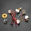 Готовый комплект проводки для гитары 3-позиционный A250K 2V 2T и гнездо Prewired Guitar Wiring Hareness